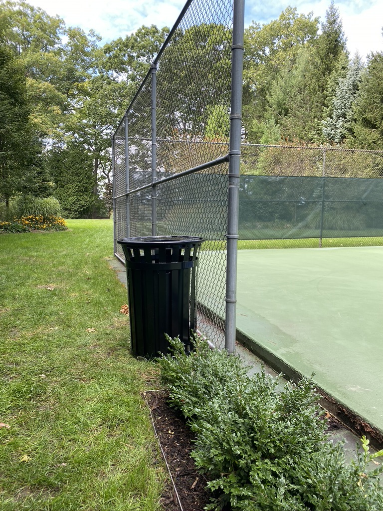 New Garbage can at Interlaken Park